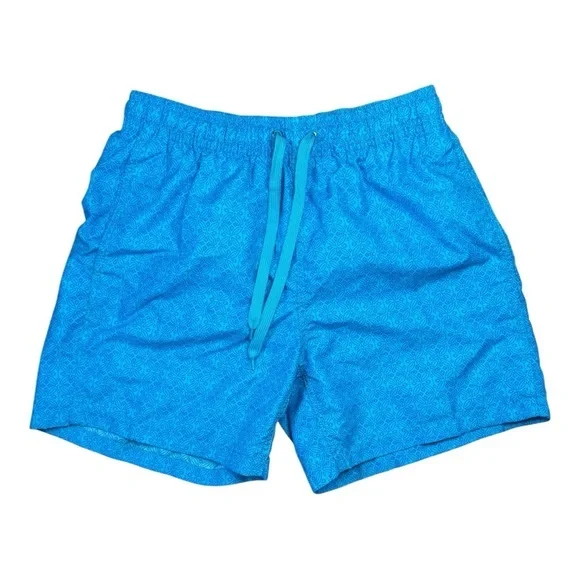 KANU Surf Men's Blue Graphic Print Board Shorts Swim Trunks Size M