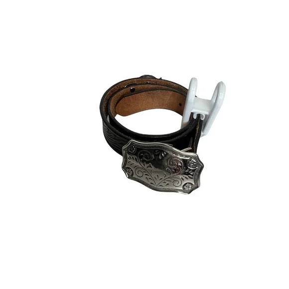 Justin Belt Black Children’s Leather