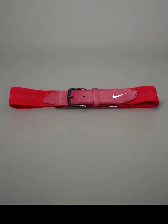 Nike Adjustable Belt Youth Baseball Red Fits Waist Sizes 20” to 34” NEW