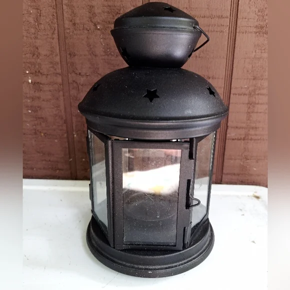 IKEA lantern matte black