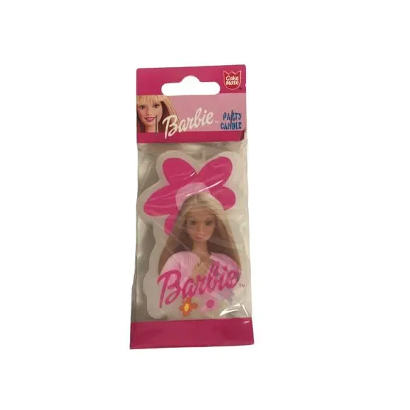 Vintage 90s 1999 Cake Mate Mattel Barbie Birthday Party Cake Topper Candle Flowe