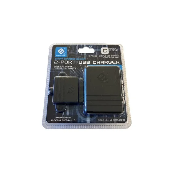 2-Port USB Charger EZ Collection Intelligent Charging System C 3 FD-B New Sealed