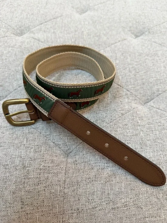 LIKE NEW JANIE AND JACK HORSE BELT RIBBON BELT 10–12