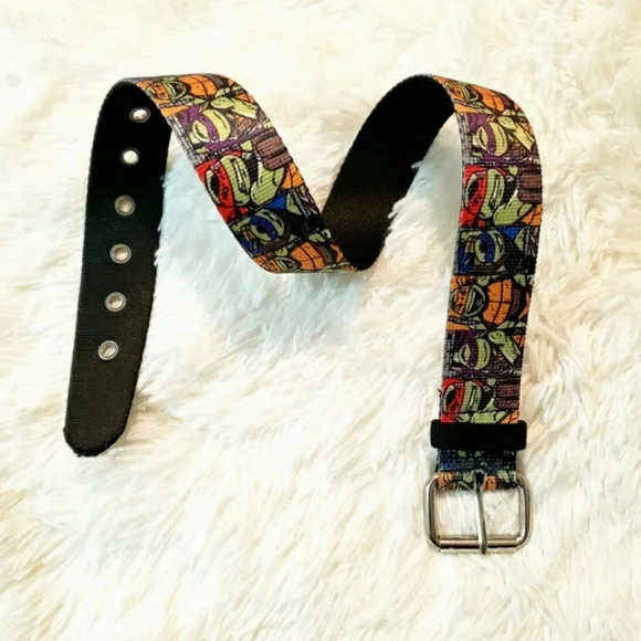 Teenage Mutant Ninja Turtles TMNT Boys Adjustable Canvas Belt Size: 28