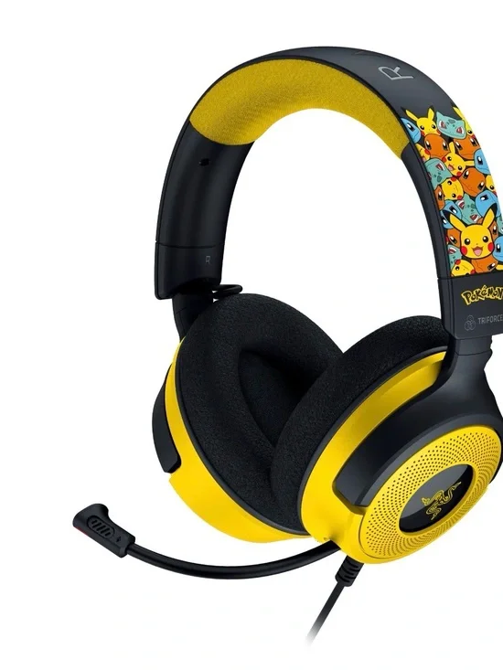 Razer Kraken V4 X USB Wired Gaming Headset, Pokémon Kanto Starters Edition