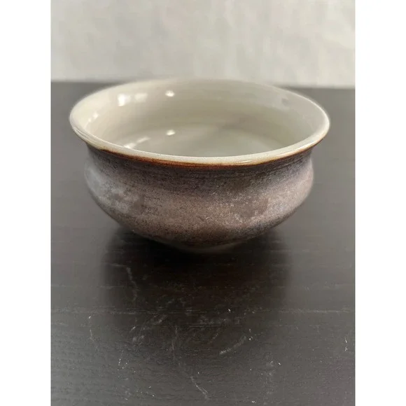 Studio Pottery Signed Iridescent Glaze Soup Bowl 2012 Handcrafted Ceramic Art