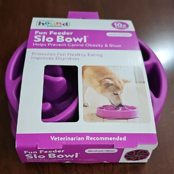 Outward Hound Purple Slo Bowl for Dogs