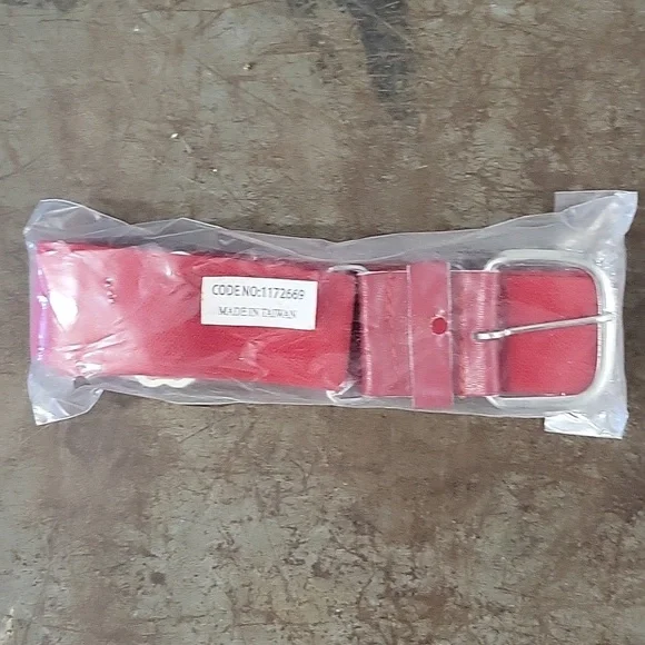 Red Youth Baseball Belt