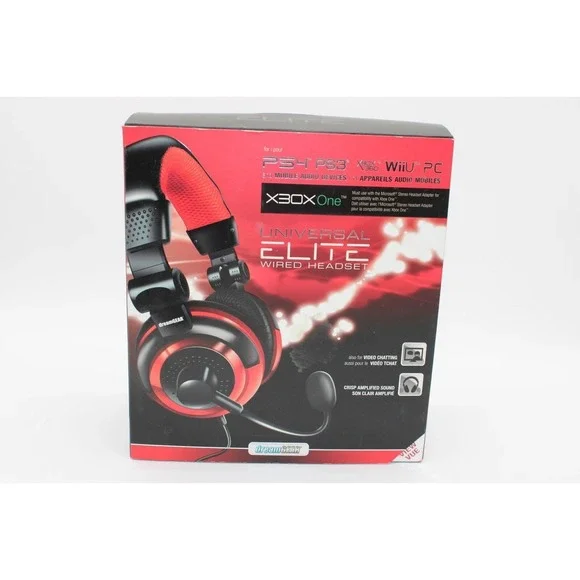 dreamGEAR‎ Universal Elite Wired Headset with Microphone for Xbox One - Red