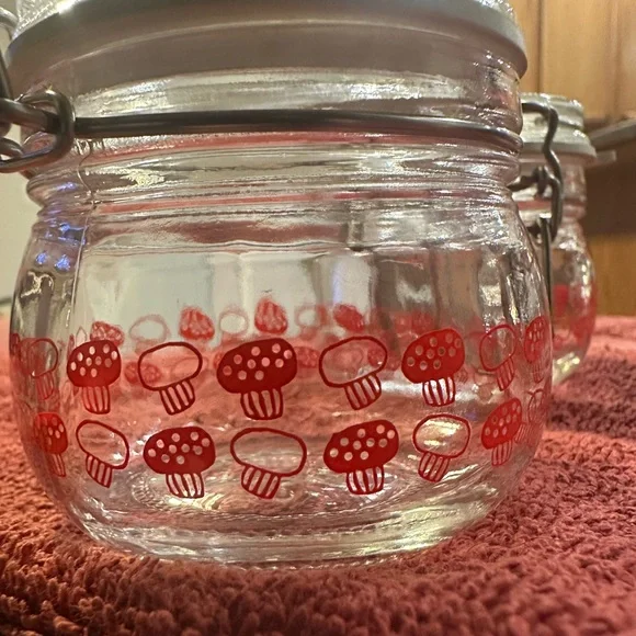 IKEA mushroom jar set