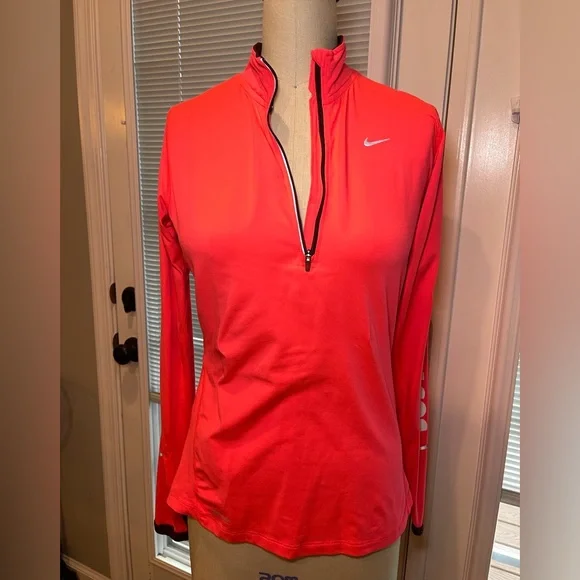 Nike Dri-FIT Quarter Zip Pullover Gym Girl Running Top S