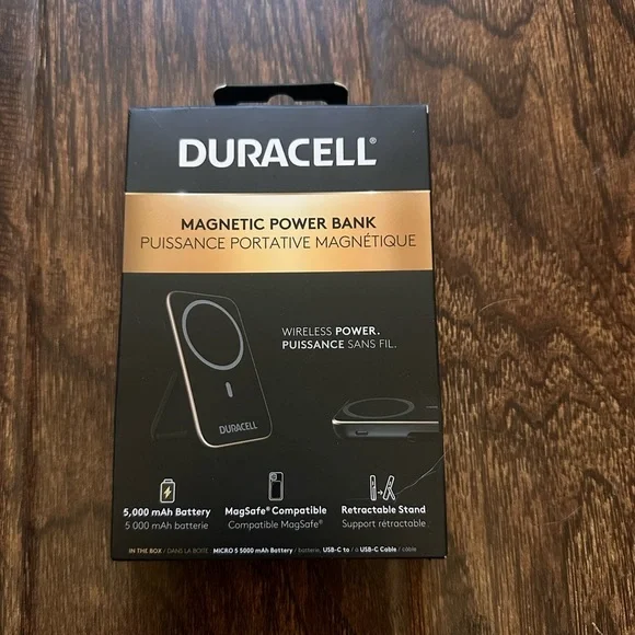 Duracell Black Magnetic Power Bank