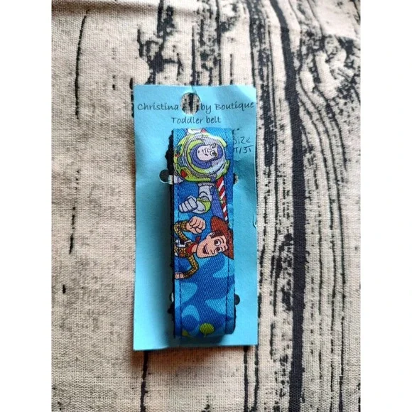 Toy story handmade NWT toddler hook and loop belt