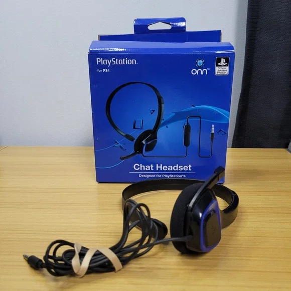 PlayStation Chat Headset Designed for PlayStation 4 New Onn PS4