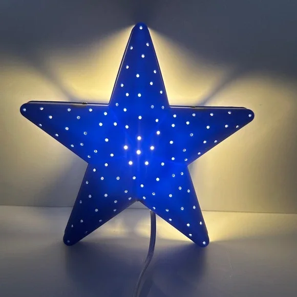 IKEA Smila Stjarna Blue Star Wall Lamp Kids Room Night Light Anna Efverlund