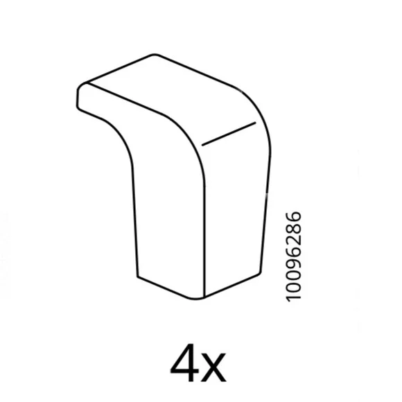 IKEA 10096286 BED SLAT STOPPER SUPPORTS with SCREWS for IKEA beds