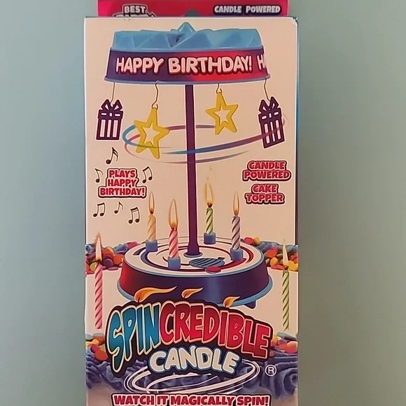 BEST PARTY EVER! Spincredible Candle Singing & Spinning Cake Topper