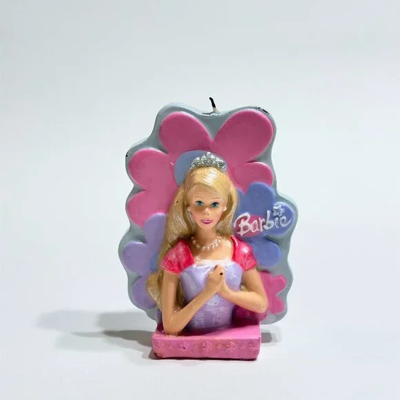 Barbie Candle Mattel Pink Purple Vintage Birthday 2004