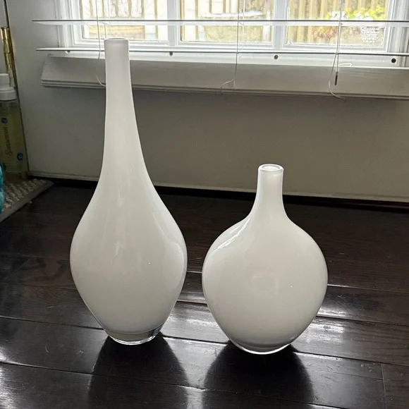 IKEA White Vase Duo