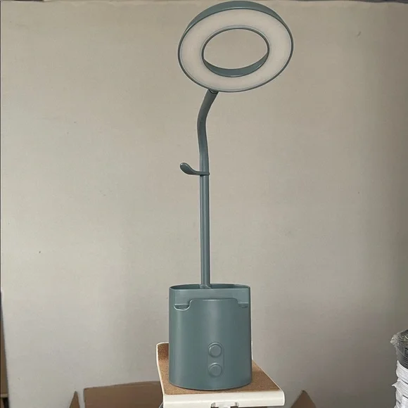 IKEA Gray LED Ring Desk Lamp