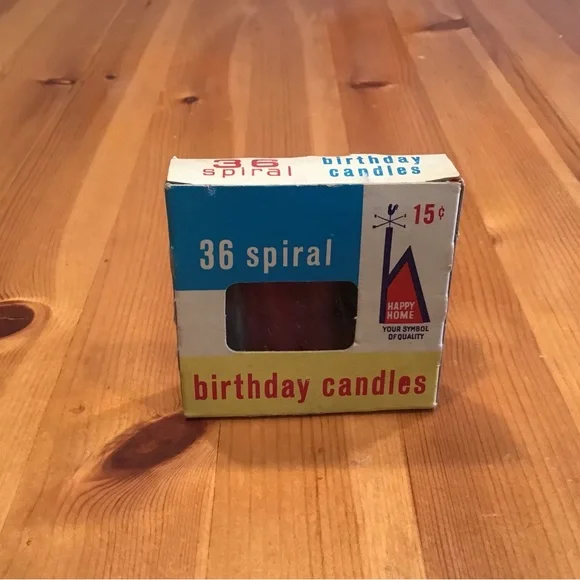 VINTAGE BIRTHDAY CANDLES EPHEMERA WOOLWORTH’S MADE IN USA HAPPY HOME