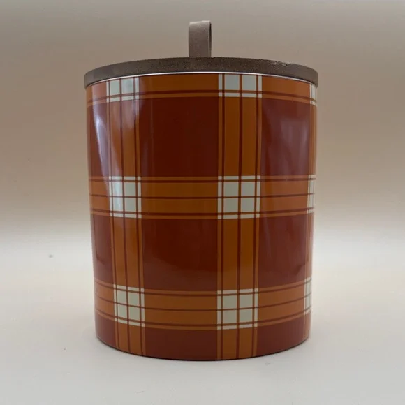 Youly Plaid PetTreat Canister NWT