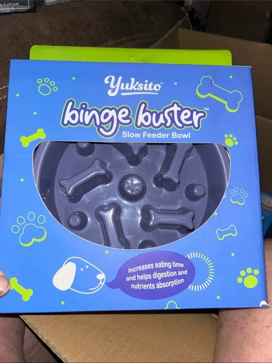 Binge Buster Slow Feeder Bowl – Purple