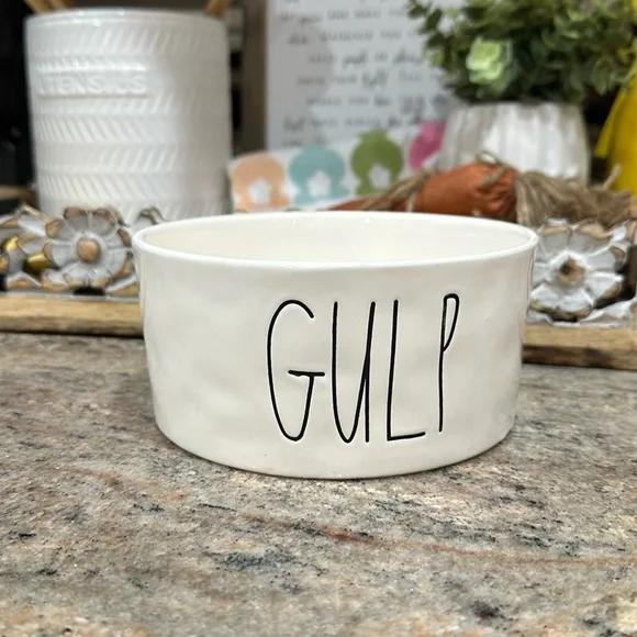 Gulp Rae Dunn Pet Dog or Cat Medium Bowl