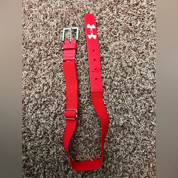 Under Armour Red Baseball Belt