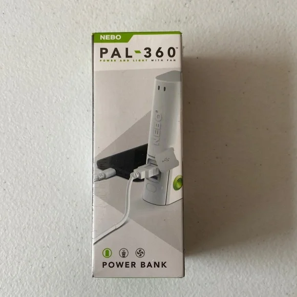 NEW - PAL-360 Power Bank and FlashLight with Fan