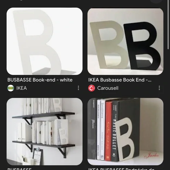 IKEA book end “B”