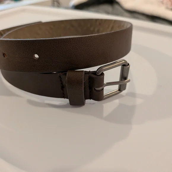 Boys Brown Leather Belt