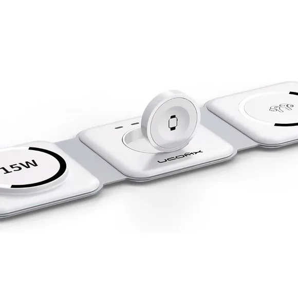 15W for Magnetic Multple Devices,UCOMX Nano Pro 3-in-1 Wireless Charging Station