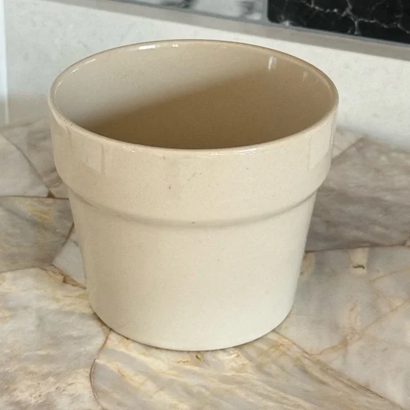 IKEA Cream Ceramic Planter