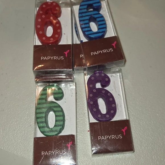 New PAPYRUS #6 Candles (6pk)