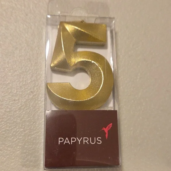 New Papyrus Gold Cake Candles #5