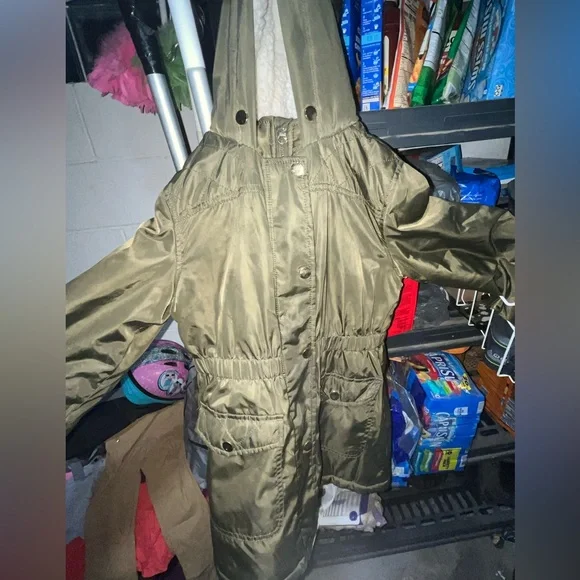 Girls' SO Brand Olive Green Hooded Anorak Jacket S-10-12Large Youth’s NeverWorn