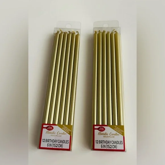 New 2 Packages Gold Metallic 6