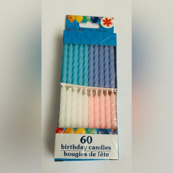 COPY - New 60 Birthday Candles Spiral made in Vietnam