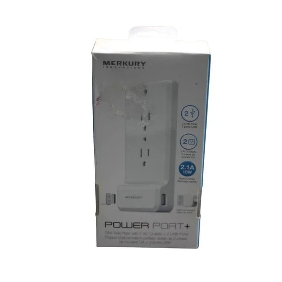 MERCURY POWER PORT+ WALL PLATE