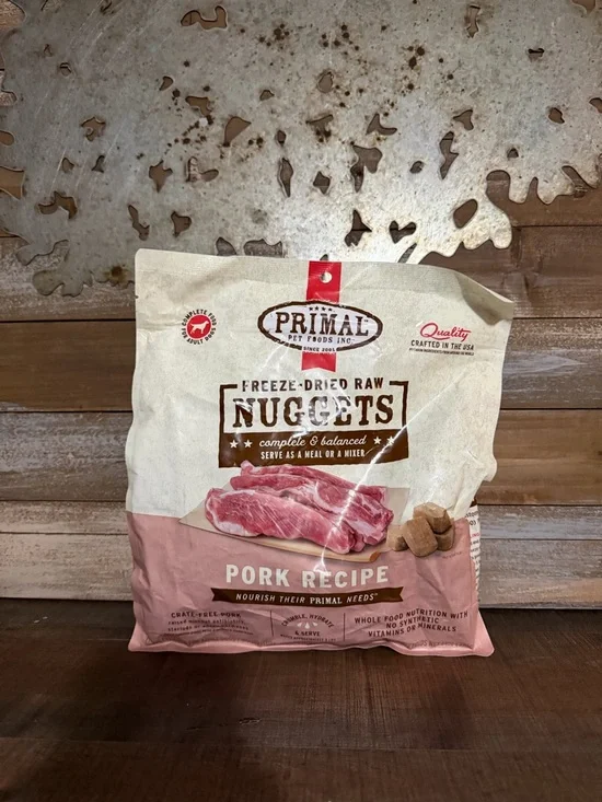 Primal Freeze-Dried Raw Nuggets Pork Recipe 14 Oz