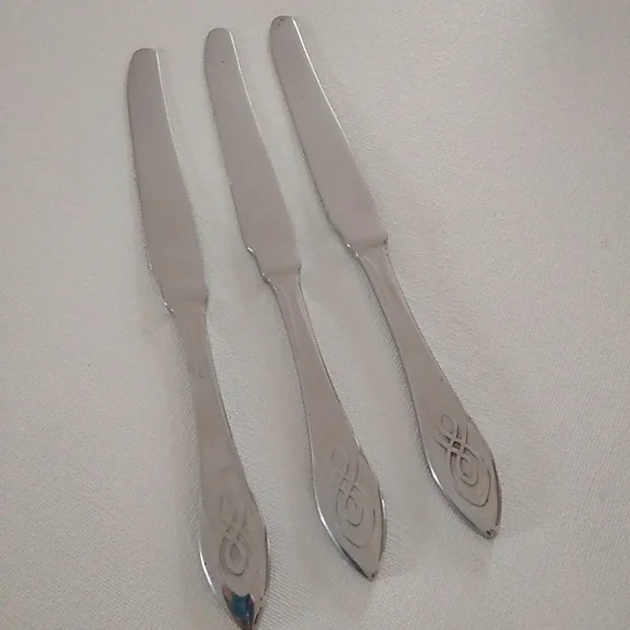 Ikea Natt 3 Dinner Knives Glossy