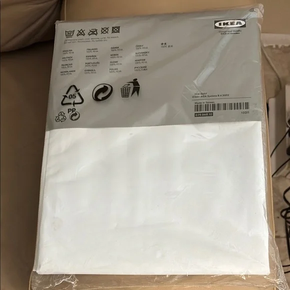 NWOT IKEA Soft White Bedding Set