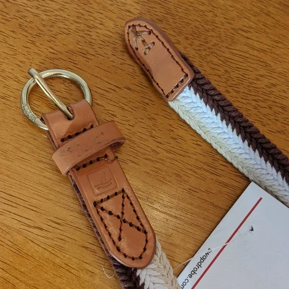 🫰🏼Knit Leather Sperry Belt