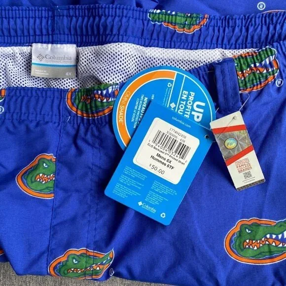 Florida Gators Columbia Men's CLG Backcast Ii Printed Short, 6X