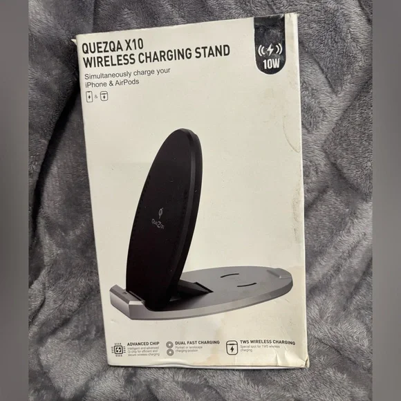 Wireless charging stand. ‎ Simultaneously charge your iPhone and AirPods.