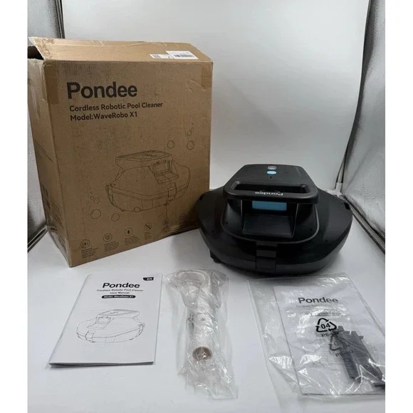 Poundee X1 Robotic Pool Vacuum Cordless Pool Cleaner With 120mins No Charger