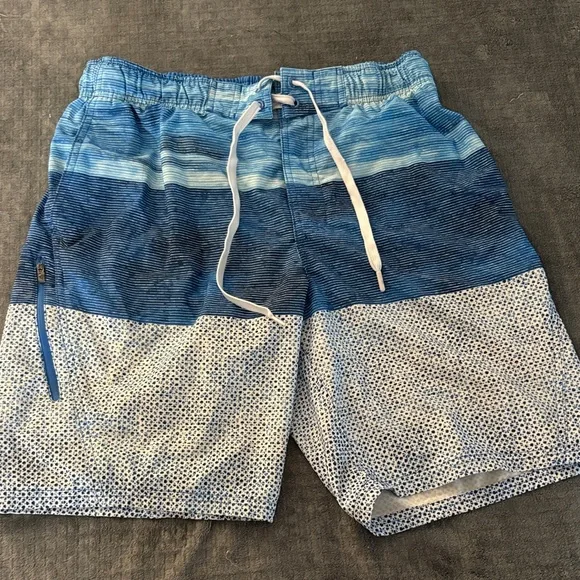 ZeroXposur Blue Gradient Men's Swim Board Shorts