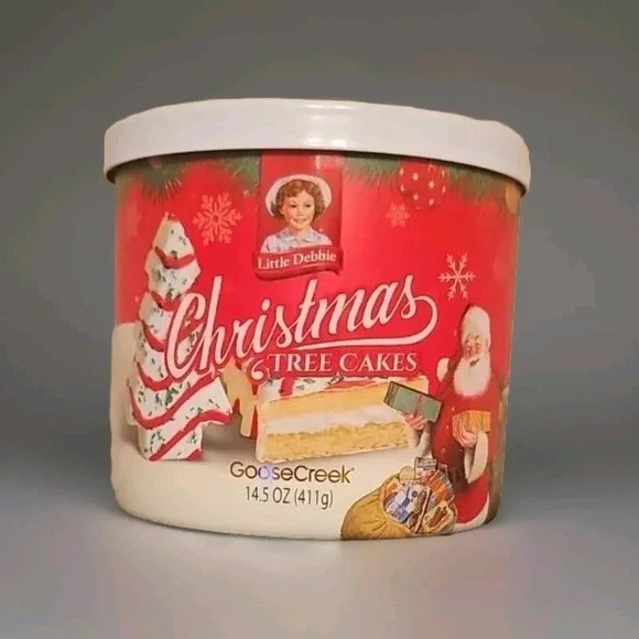 Goose Creek Little Debbie Christmas Tree Cakes 14.5 Oz Jar Candle New Lead Free