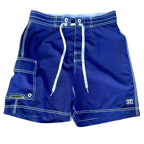 BILLABONG MENS BLUE BOARD SHORTS DRAWSTRING SIZE 29